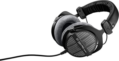 مجموعة سماعات الرأس Beyerdynamic DT 990 Pro 250 Ohm Open-Back Studio Mixing - تتضمن - حافظة ناعمة، ومقسم سماعة الرأس، والمزيد in Saudi Arabia