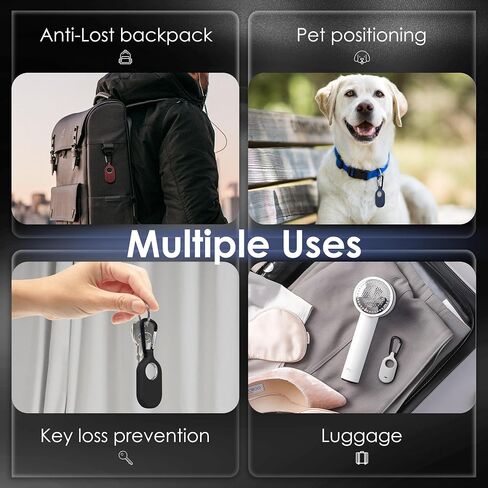 Orzero Silicone Tracker Case for Samsung Galaxy SmartTag2, Soft Silicone Skin Cover Shock-Absorbing Protective Case with Keychain for Galaxy SmartTag2 Tracker (Black,Blue,Red,Grey) in Saudi Arabia