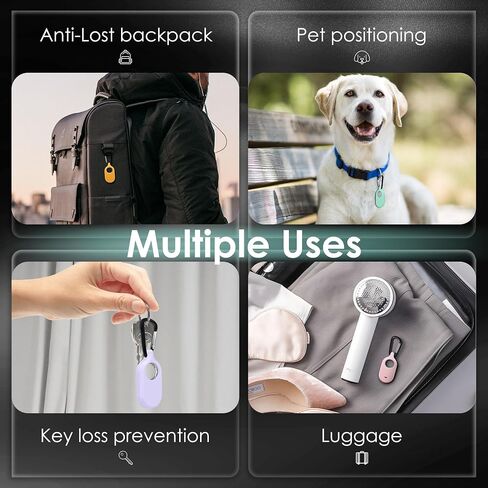 Orzero Silicone Tracker Case for Samsung Galaxy SmartTag2, Soft Silicone Skin Cover Shock-Absorbing Protective Case with Keychain for Galaxy SmartTag2 Tracker (Black,Blue,Red,Grey) in Saudi Arabia