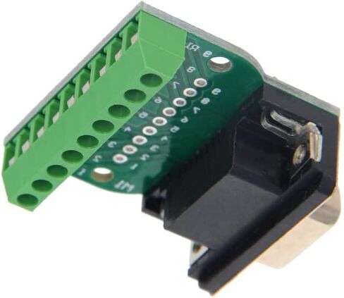 Fielect D-sub DB9 Breakout Board Connector 9 Pin 2 Row Female RS232 Serial Port Solderless Terminal Block Adapter 1PCS in Kuwait