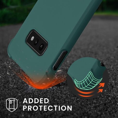 kwmobile Crossbody Case Compatible with Samsung Galaxy S10e Case - TPU Silicone Cover with Strap - Petrol in Saudi Arabia