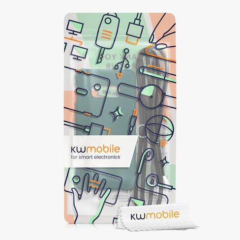 kwmobile Crossbody Case Compatible with Samsung Galaxy S10e Case - TPU Silicone Cover with Strap - Petrol in Saudi Arabia