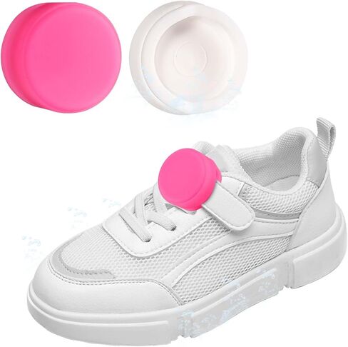 2pcs for Airtag Holder for Kids Shoelaces, Waterproof Protective Case for Apple Airtag Hidden Silicone Insole Cover GPS Tracker Accessories for Child Kids Shoes Insert Shoestring(Pink, White) in Saudi Arabia