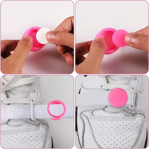 2pcs for Airtag Holder for Kids Shoelaces, Waterproof Protective Case for Apple Airtag Hidden Silicone Insole Cover GPS Tracker Accessories for Child Kids Shoes Insert Shoestring(Pink, White) in Saudi Arabia