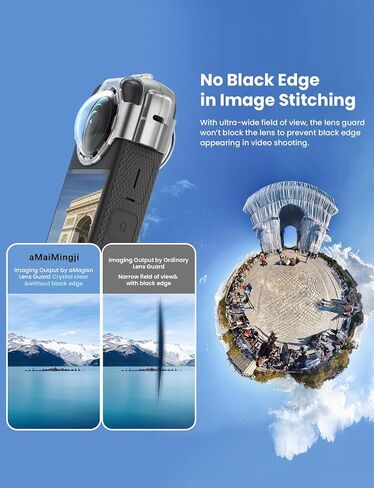aMaiMingji لواقي العدسات Insta360 x3، واقي عدسة 360 X3 لـ Insta360 X3، يتضمن غطاء واقي عدسة 360 X3 مضاد للضباب وحافظة واقية من السيليكون X3 in Kuwait