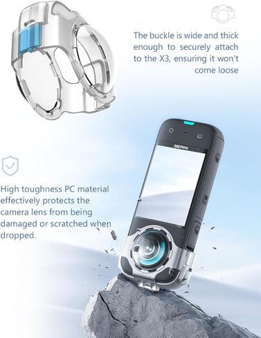 aMaiMingji لواقي العدسات Insta360 x3، واقي عدسة 360 X3 لـ Insta360 X3، يتضمن غطاء واقي عدسة 360 X3 مضاد للضباب وحافظة واقية من السيليكون X3 in Kuwait