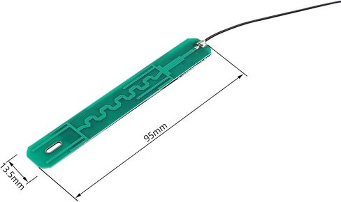 2pcs 2.4GHz 5.8GHz Dual Band WiFi Antenna High Gain 8dBi Omnidirectional IPEX1 MHF1 Internal Antenna with 50cm/19.7 inch Cable for Mini PCIe Card in Saudi Arabia