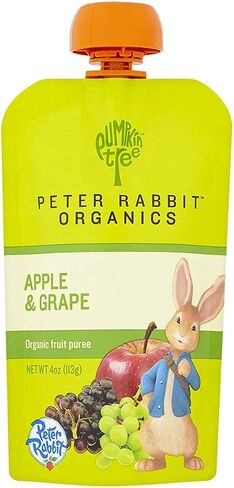Peter Rabbit Organics Puree Fruit Apple Grape, 4 oz (Pack of 2) in Saudi Arabia