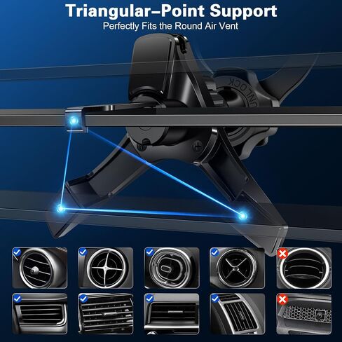 pop-tech for Magsafe Car Mount، [حل فتحة تهوية دائرية] حامل هاتف مغناطيسي للسيارة، [دوران 360 درجة] حامل هاتف خلوي بدون استخدام اليدين يناسب iPhone 15 14 13 12 Pro Max Mini MagSafe لجميع الهواتف in Kuwait