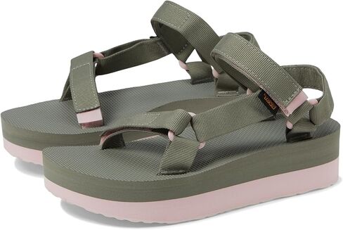 Teva Women's Flatform Universal Sport Sandal, Olive/Whisper, 6 in Saudi Arabia