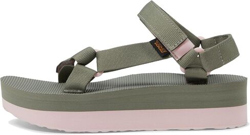 Teva Women's Flatform Universal Sport Sandal, Olive/Whisper, 6 in Saudi Arabia