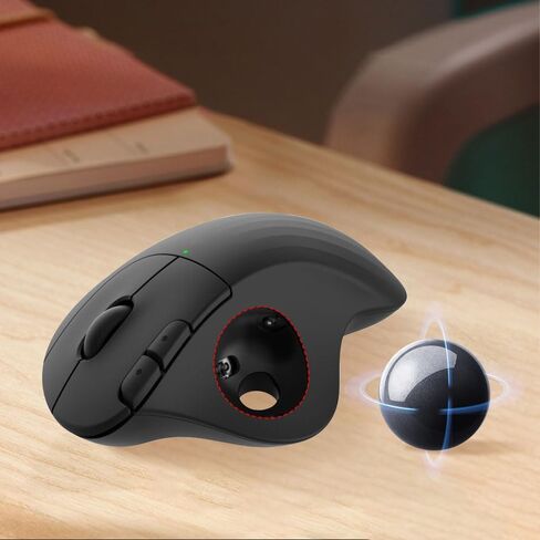 All-New 2024, Trackball 34mm/1.34 Inches Trackball, Replacement Ball for Logitech M575, M570, MX Ergo, ELECOM, Kensington, Perixx, and Other Compatible Trackball Mice, Glossy - Gray in Saudi Arabia
