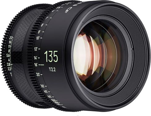 عدسة XEEN CF 135mm T2.2 Pro Cinema Telephoto لحامل Sony E مع هيكل من ألياف الكربون وعلامات مضيئة (CFX135-NEX) in Saudi Arabia