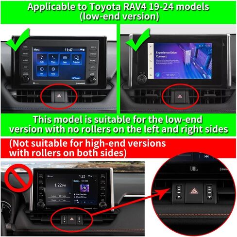 حامل هاتف السيارة LUNQIN لـ 2019-2025 Toyota RAV4 LE XLE & 2019-2025 RAV4 Hybrid LE XLE SE Woodland XLE-Premium & 2021-25 RAV 4 Prime SE ملحقات السيارات أفضل الهواتف المحمولة حامل الهاتف المحمول in Kuwait