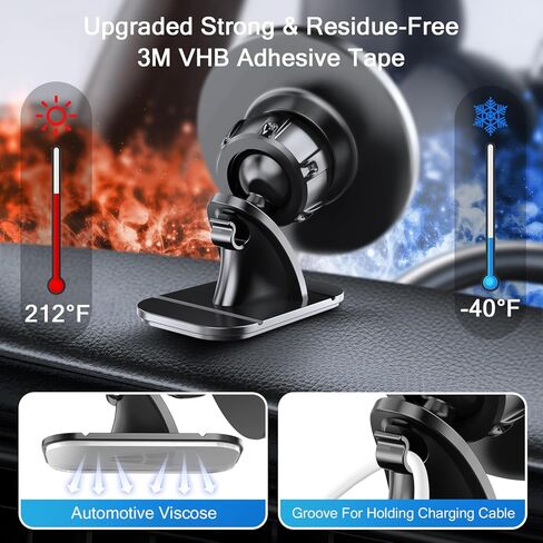IKOPO for MagSafe Car Mount, Magnetic Cell Phone Holder for Car Dashboard with Strongest VHB Adhesive Suitable for iPhone MagSafe Seriesc, Ring Plate Fit for All Phone Cases and Other Mobile Phones in Kuwait