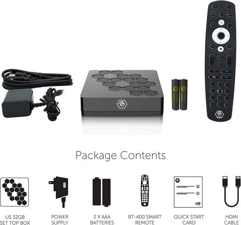 BuzzTV U5 - Android 11، رباعي النواة AMLogic 905x4، WiFi6، ذاكرة وصول عشوائي DDR4 سعة 4 جيجابايت، مساحة تخزين 32 جيجابايت... in Kuwait