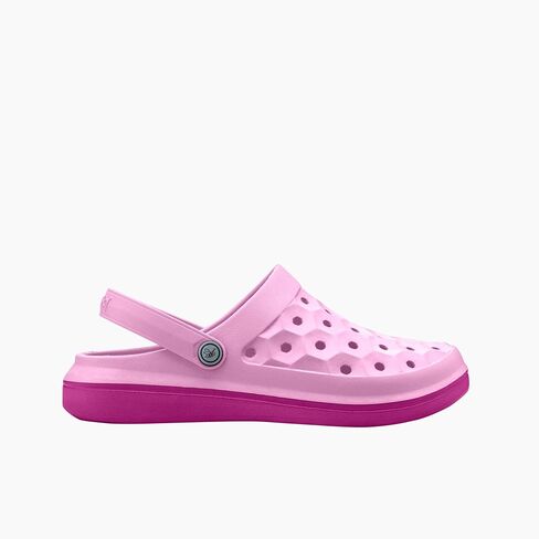 Joybees Womens Varsity Clog, Comfortable Slip-on Water Friendly Athletic Clog, Adults Varsity Clog, Two-Tone Black/White, Women's Size 5 in Saudi Arabia