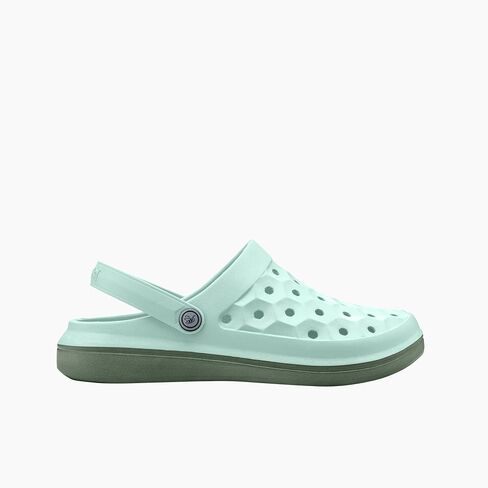Joybees Womens Varsity Clog, Comfortable Slip-on Water Friendly Athletic Clog, Adults Varsity Clog, Two-Tone Black/White, Women's Size 5 in Saudi Arabia
