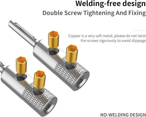 Viborg VB401R Audiophile مكبر الصوت الموز المقابس 4 مم النحاس النقي المسمار قفل مكبر الصوت موصلات التوصيل لسلك مكبر الصوت، المسرح المنزلي، استقبال AV، مكبرات الصوت وأنظمة الصوت 4PCS (مطلي الروديوم) in Kuwait