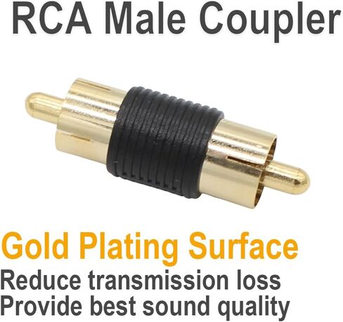 وصلة RCA ذكر إلى ذكر 12 حزمة، موصل محول ذكر RCA مطلي بالذهب للفونو ومكبر الصوت وكابل RCA ووصلة مكبر الصوت in Kuwait