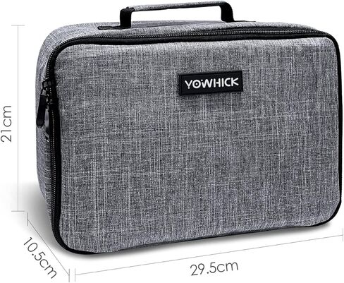 YOWHICK Projector Case, Projector Travel Carrying Bag Compatible with YOWHICK DP01, GDP1, DP03, More Movie Projector - Scratch Resistant & Compartment Dividers, 10.8"x7.7"x3.6" in Kuwait