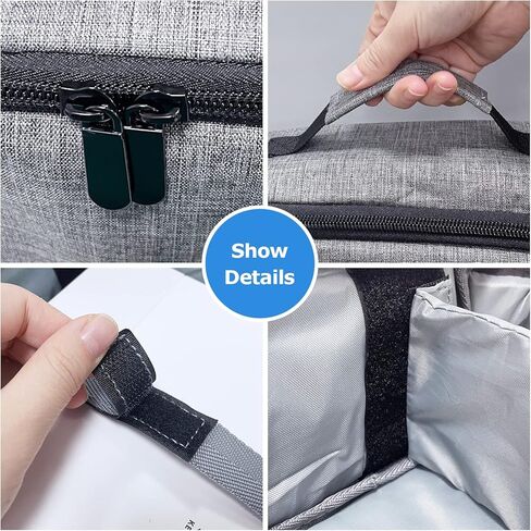 YOWHICK Projector Case, Projector Travel Carrying Bag Compatible with YOWHICK DP01, GDP1, DP03, More Movie Projector - Scratch Resistant & Compartment Dividers, 10.8"x7.7"x3.6" in Kuwait