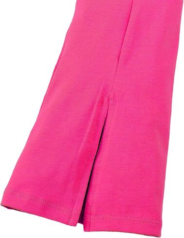 SOBOWO Toddler Girl Summer Clothes Solid Knot Front Short Sleeve T-Shirt Tops Split Flare Pants 2Pcs Baby Bell Bottom Outfits in Saudi Arabia