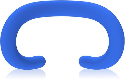 NUHFUFA VR Silicone Facial Interface Face Pad for Vision Pro, Soft Face Cover Cushion Anti-Slip Washable Comfort Skincare Face Pad Mask for Vision Pro Headset(Blue) in Kuwait