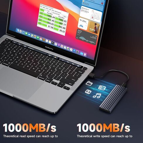 حاوية SSD M.2 NVMe SATA SSD بسرعة 20 جيجابت في الثانية، حاوية خارجية USB 3.2 Gen 2 NVMe SATA خالية من الأدوات، محول M.2 NVMe SSD إلى USB لمحركات SSD 2280/ 2230/ 2242/ 2260، يدعم UASP Trim M وB&M Keys SSD in Saudi Arabia