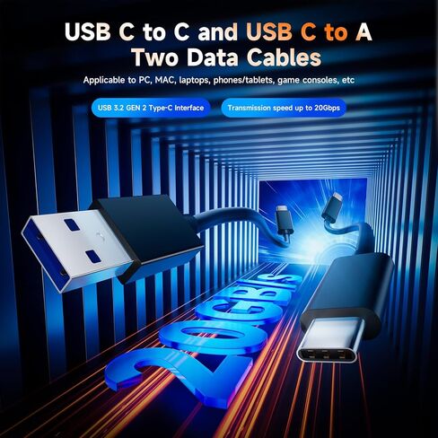حاوية SSD M.2 NVMe SATA SSD بسرعة 20 جيجابت في الثانية، حاوية خارجية USB 3.2 Gen 2 NVMe SATA خالية من الأدوات، محول M.2 NVMe SSD إلى USB لمحركات SSD 2280/ 2230/ 2242/ 2260، يدعم UASP Trim M وB&M Keys SSD in Saudi Arabia