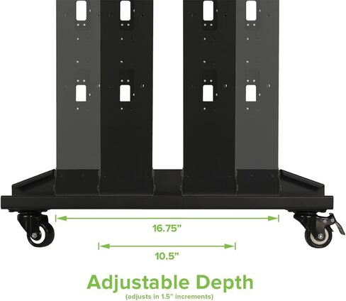 NavePoint 22U 4 Post Server Rack – Open Frame Rack for 19 Inch Equipment, Adjustable Depth 4-Post Network Rack Floor Mount, 22U Server Rack 793lbs Capacity, Black in Saudi Arabia