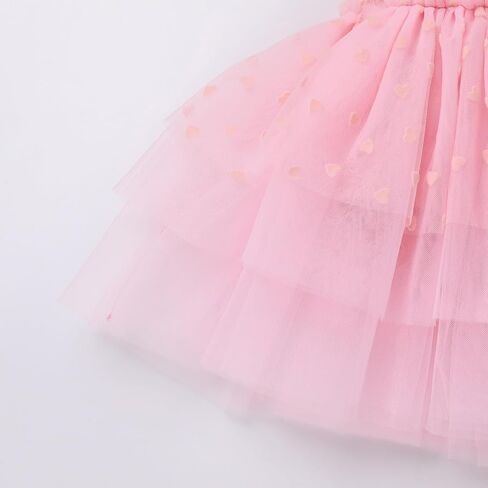 ODASDO Baby Girl First Birthday Cake Smash Outfit Flutter Sleeve Princess Tutu Tulle Romper Dress with Tiara Headband in Saudi Arabia