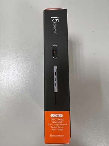 j5create USB C Hub - 4K 60 هرتز HDMI، 2 USB-A 10 جيجابت في الثانية، USB-C 10 جيجابت في الثانية مع PD 100 وات، إيثرنت، | محول متعدد المنافذ لأجهزة MacBook وChromeBook وXPS وSurface Pro (JCD392) in Kuwait