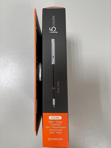 j5create USB C Hub - 4K 60 هرتز HDMI، 2 USB-A 10 جيجابت في الثانية، USB-C 10 جيجابت في الثانية مع PD 100 وات، إيثرنت، | محول متعدد المنافذ لأجهزة MacBook وChromeBook وXPS وSurface Pro (JCD392) in Kuwait