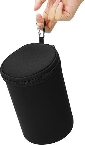حقيبة حمل مكبر الصوت Linkidea متوافقة مع مكبر صوت Bose SoundLink Revolve Bluetooth مع حافظة صوت محيطي لاسلكية 360 درجة، وحدة تخزين واقية للسفر مع خطاف سلسلة مفاتيح (أسود) in Saudi Arabia