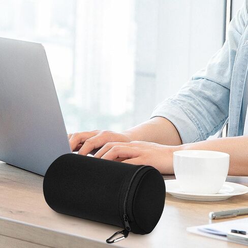 حقيبة حمل مكبر الصوت Linkidea متوافقة مع مكبر صوت Bose SoundLink Revolve Bluetooth مع حافظة صوت محيطي لاسلكية 360 درجة، وحدة تخزين واقية للسفر مع خطاف سلسلة مفاتيح (أسود) in Saudi Arabia