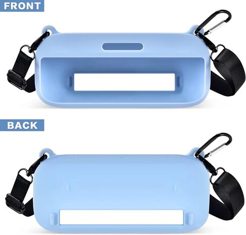 غطاء حافظة من السيليكون متوافق مع مكبر الصوت المحمول Bose SoundLink Flex Bluetooth مع حزام (حقيبة الحقيبة فقط) - أزرق in Kuwait