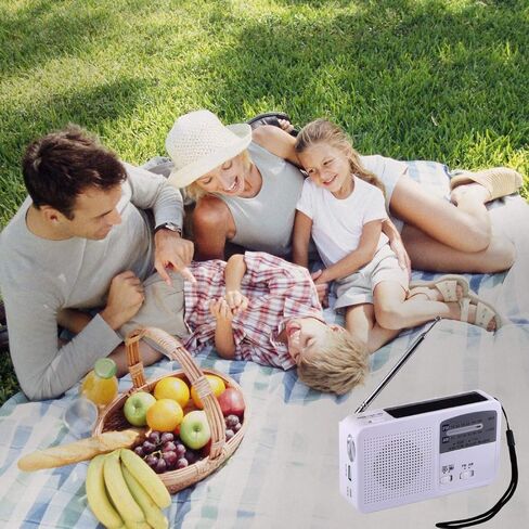 راديو الطوارئ مع الطاقة الشمسية وكرنك اليد، بطارية USB لإعادة شحن راديو FM/AM، مصباح يدوي LED، شاحن الهاتف الخلوي (أخضر) in Kuwait