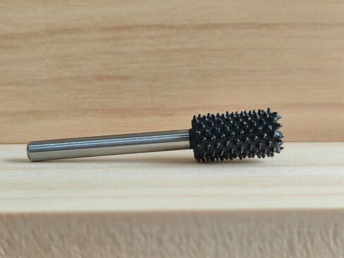 Extreme Spikes Rotary Burr, 1⁄8" Shaft, Very Coarse - Woodworking Attachment for Dremel, Foredom, DeWalt, Milwaukee. Abrasive Tungsten Carbide (Cylindrical Shape) in Saudi Arabia