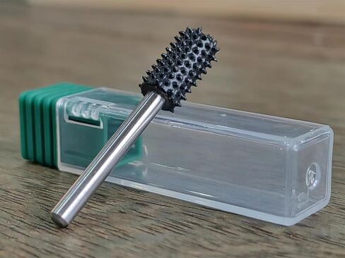 Extreme Spikes Rotary Burr, 1⁄8" Shaft, Very Coarse - Woodworking Attachment for Dremel, Foredom, DeWalt, Milwaukee. Abrasive Tungsten Carbide (Cylindrical Shape) in Saudi Arabia