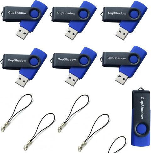 محرك فلاش USB سعة 8 جيجابايت 15 حزمة محرك فلاش USB كبير 8 جيجابايت محرك إبهام 15 حزمة USB2.0 محرك فلاش كبير CupShadow USB (برتقالي) in Kuwait