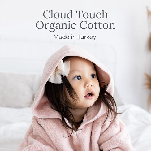 Natemia Poncho Towels for Kids - Toddler Towel Poncho, Organic Baby Bath Towel with Hood for Newborn Boys and Girls, Kids Towel Poncho, Hooded Baby Towels, Baby Essentials, Made in Turkey in Saudi Arabia