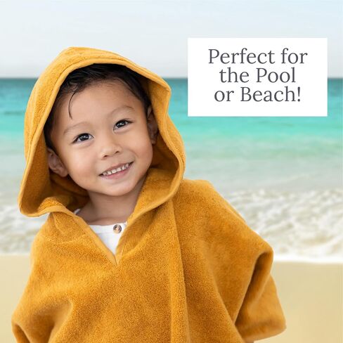Natemia Poncho Towels for Kids - Toddler Towel Poncho, Organic Baby Bath Towel with Hood for Newborn Boys and Girls, Kids Towel Poncho, Hooded Baby Towels, Baby Essentials, Made in Turkey in Saudi Arabia