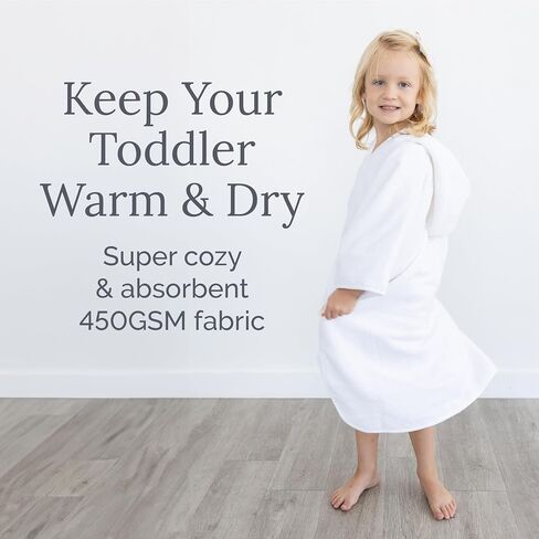 Natemia Poncho Towels for Kids - Toddler Towel Poncho, Organic Baby Bath Towel with Hood for Newborn Boys and Girls, Kids Towel Poncho, Hooded Baby Towels, Baby Essentials, Made in Turkey in Saudi Arabia