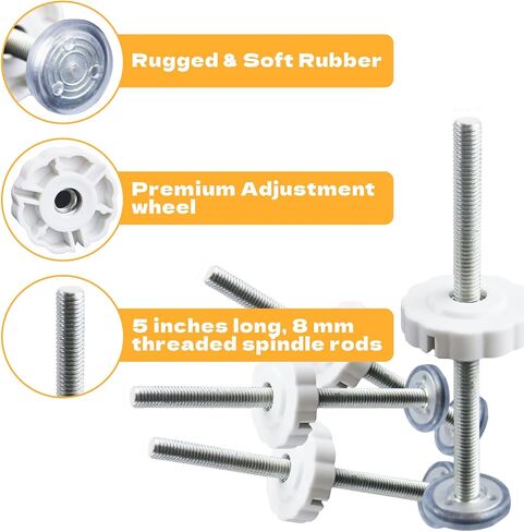 Baby Gate Extender Extention for Baby Gate Replacement Parts of Baby Safety Gates with 4 Pack Threaded Spindle Rods M8 (8MM) and 4 Pack Wall Protector in Saudi Arabia