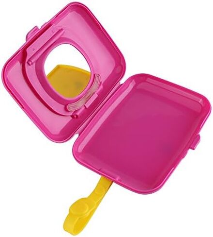 Baby Wipes Dispenser, Porta Face Wipes para Bebes Portatil Travel Wet Wipes Dispenser 2 Pcs Wipes Dispenser Case for Outside and Travel Portable Sealed Wet Tissue Box Suitable for Baby (Rose in Saudi Arabia