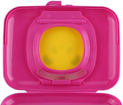 Baby Wipes Dispenser, Porta Face Wipes para Bebes Portatil Travel Wet Wipes Dispenser 2 Pcs Wipes Dispenser Case for Outside and Travel Portable Sealed Wet Tissue Box Suitable for Baby (Rose in Saudi Arabia
