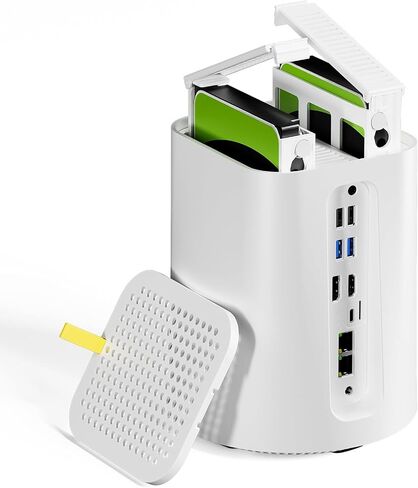 R7 AMD Ryzen 7 5700U Mini PC 8C/16T, Support 40T（2 * 22T 2 Bay Storage ） 3-in-1 Mini Computers NO RAM NO SSD WiFi 6 Dual 2.5G LAN Soft Router HTPC (R7 NO RAM NO SSD) in Saudi Arabia