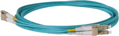 1-Pack 200 Feet Multimode 40G 100G OM4 50/125 Fiber Patch Cable, Duplex LC to LC, Slim Aqua Riser OFNR Cable Jacket in Saudi Arabia