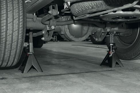 Chicago Pneumatic CP82030 - Jack Stands, 3 Ton (3T), Light Vehicle, Lifting Height 11.81-17.91 Inch (Pair) in Kuwait